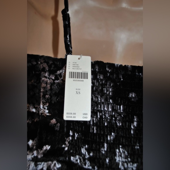 Anthropologie MAEVE Fit And Flare Velvet Mini Dress size XS NWT $228 - Picture 7 of 8